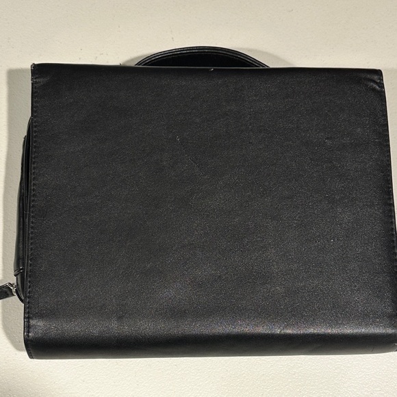 Dior Black Leather Make Up Case (322)